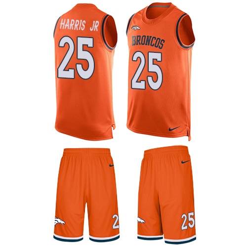 Nike Broncos #25 Chris Harris Jr Orange Team Color Men's Stitched NFL Limited Tank Top Suit Jersey Nike Broncos #25 Chris Harris Jr Orange Team Color Men's Stitched NFL Limited Tank Top Suit Jersey