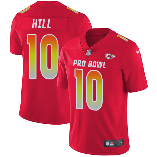 Nike Chiefs #10 Tyreek Hill Red Men's Stitched NFL Limited AFC 2018 Pro Bowl Jersey Nike Chiefs #10 Tyreek Hill Red Men's Stitched NFL Limited AFC 2018 Pro Bowl Jersey