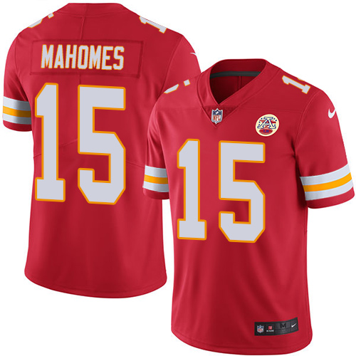 Nike Chiefs #15 Patrick Mahomes Red Team Color Men's Stitched NFL Vapor Untouchable Limited Jersey