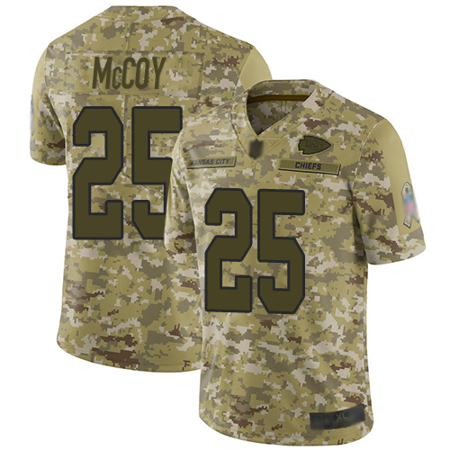 Nike Chiefs #25 LeSean McCoy Camo Men's Stitched NFL Limited 2018 Salute To Service Jersey Nike Chiefs #25 LeSean McCoy Camo Men's Stitched NFL Limited 2018 Salute To Service Jersey