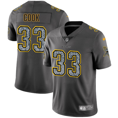 Nike Vikings #33 Dalvin Cook Gray Static Men's Stitched NFL Vapor Untouchable Limited Jersey