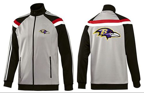 NFL Baltimore Ravens Team Logo Jacket Grey