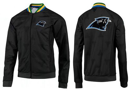 NFL Carolina Panthers Team Logo Jacket Black_3