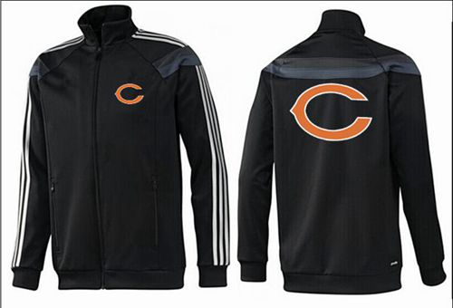 NFL Chicago Bears Team Logo Jacket Black_2