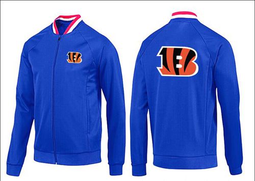 NFL Cincinnati Bengals Team Logo Jacket Blue_1