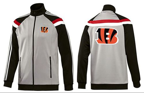 NFL Cincinnati Bengals Team Logo Jacket Grey
