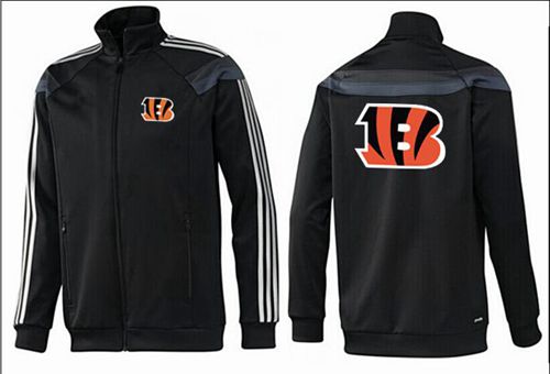 NFL Cincinnati Bengals Team Logo Jacket Black_3