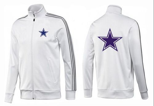 NFL Dallas Cowboys Team Logo Jacket White_3