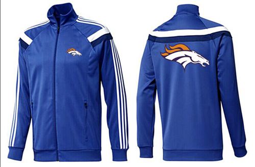 NFL Denver Broncos Team Logo Jacket Blue_4