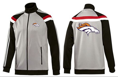 NFL Denver Broncos Team Logo Jacket Grey