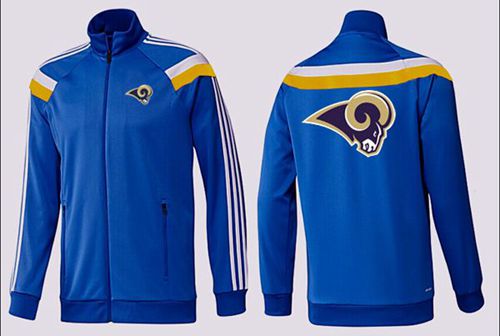 NFL Los Angeles Rams Team Logo Jacket Blue_2