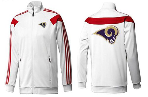 NFL Los Angeles Rams Team Logo Jacket White_2