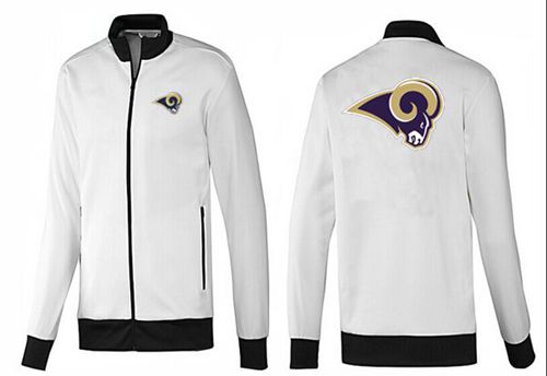 NFL Los Angeles Rams Team Logo Jacket White_1