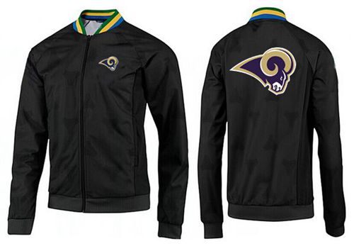 NFL Los Angeles Rams Team Logo Jacket Black_1