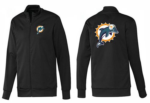 NFL Miami Dolphins Team Logo Jacket Black_1