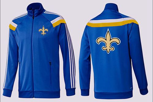 NFL New Orleans Saints Team Logo Jacket Blue NFL New Orleans Saints Team Logo Jacket Blue