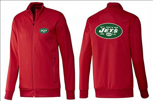 NFL New York Jets Team Logo Jacket Red NFL New York Jets Team Logo Jacket Red