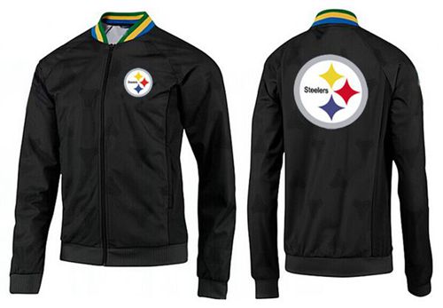 NFL Pittsburgh Steelers Team Logo Jacket Black_4
