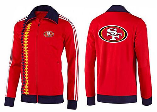 NFL San Francisco 49ers Team Logo Jacket Red_2