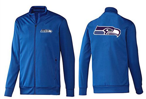 NFL Seattle Seahawks Team Logo Jacket Blue_1