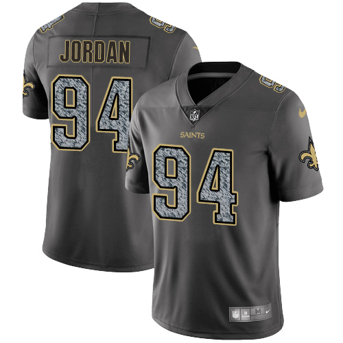 Nike Saints #94 Cameron Jordan Gray Static Men's Stitched NFL Vapor Untouchable Limited Jersey