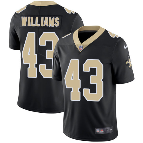 Nike Saints #43 Marcus Williams Black Team Color Men's Stitched NFL Vapor Untouchable Limited Jersey