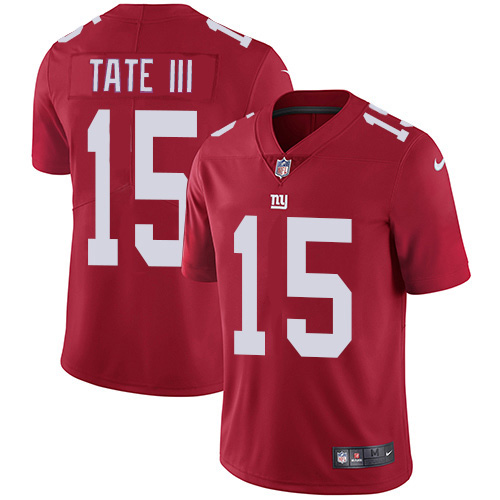 Nike Giants #15 Golden Tate Red Alternate Men's Stitched NFL Vapor Untouchable Limited Jersey