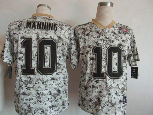 Nike Giants #10 Eli Manning Camo Men's Stitched NFL Elite USMC Jersey