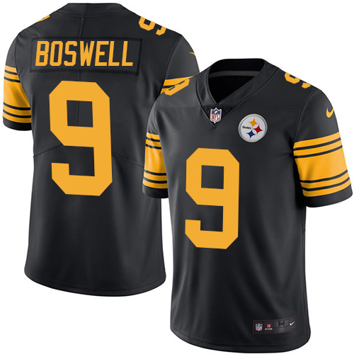 Nike Steelers #9 Chris Boswell Black Men's Stitched NFL Limited Rush Jersey