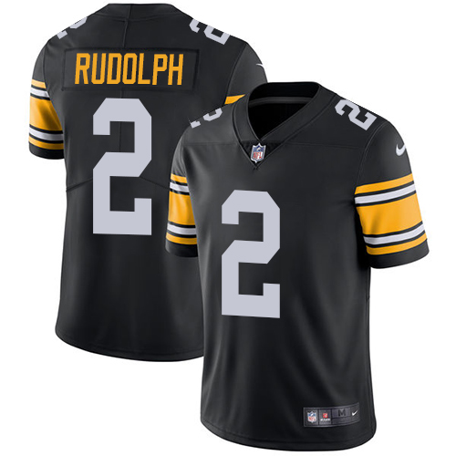 Nike Steelers #2 Mason Rudolph Black Alternate Men's Stitched NFL Vapor Untouchable Limited Jersey