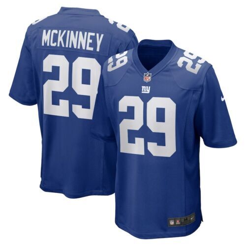 New York Giants Xavier McKinney #29 Nike Royal Official NFL Player Game Jersey