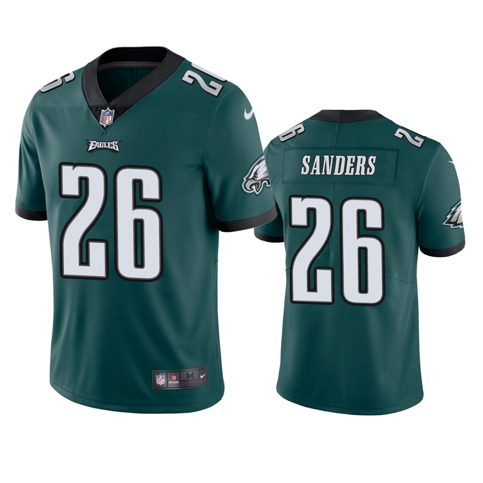 Men's Philadelphia Eagles #26 Miles Sanders Green NFL Vapor Untouchable Limited Stitched Jersey