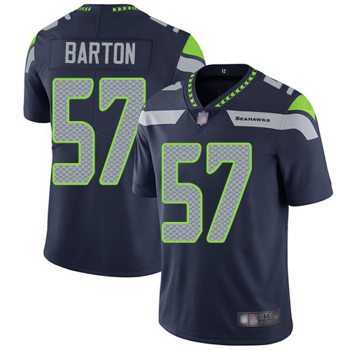 Nike Seahawks #57 Cody Barton Steel Blue Team Color Men's Stitched NFL Vapor Untouchable Limited Jersey