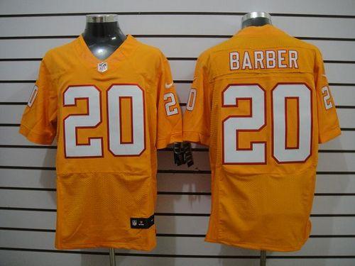 Nike Buccaneers #20 Ronde Barber Orange Alternate Men's Stitched NFL Elite Jersey
