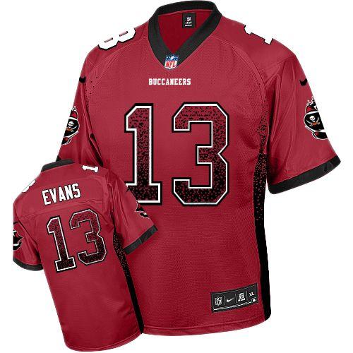 Nike Buccaneers #13 Mike Evans Red Team Color Men's Stitched NFL Elite Drift Fashion Jersey