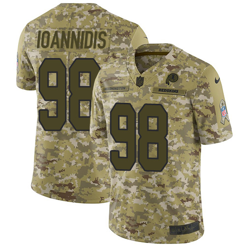 Nike Redskins #98 Matt Ioannidis Camo Men's Stitched NFL Limited 2018 Salute To Service Jersey