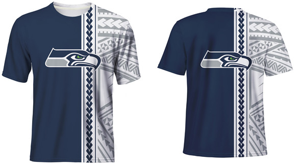Men's Seattle Seahawks Navy T-Shirt