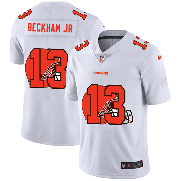Men's Cleveland Browns #13 Odell Beckham Jr. White NFL Stitched Jersey