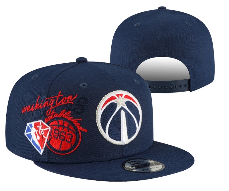 Washington Wizards Stitched Snapback 75th Anniversary Hats 005