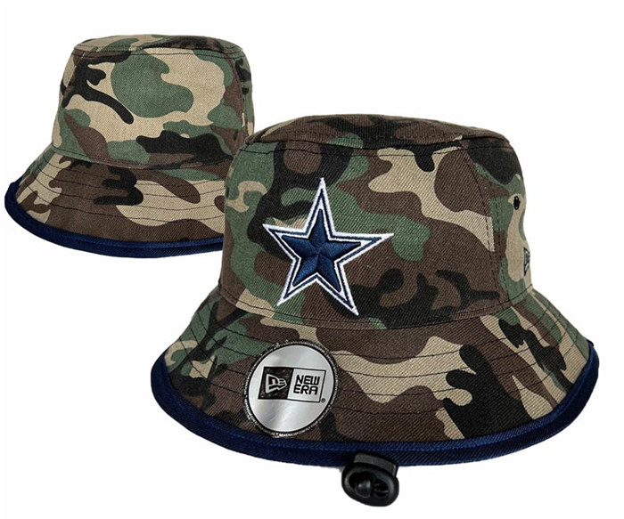 Dallas Cowboys Salute To Service Stitched Bucket Fisherman Hats 0177