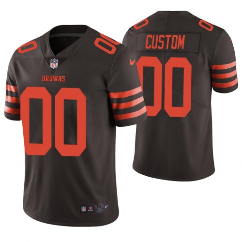 Men's Cleveland Browns ACTIVE PLAYER Custom Brown Color Rush Limited Stitched NFL Jersey