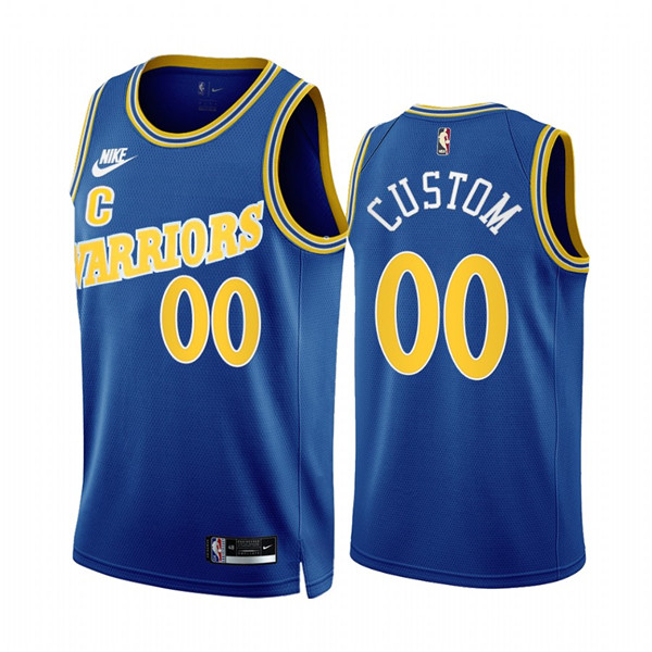 Men's Golden State Warriors Active Player Custom 2022/23 Royal Classic Edition Stitched Basketball Jersey
