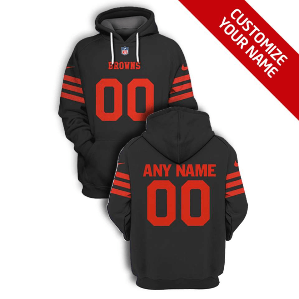 Youth Cleveland Browns Active Player Custom 2021 Brown Color Rush Pullover Hoodie