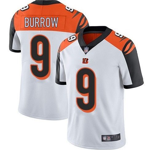 Men's Cincinnati Bengals #9 Joe Burrow 2020 White Vapor Untouchable Limited Stitched NFL Jersey