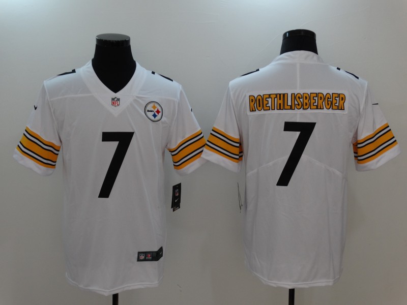 Men's Pittsburgh Steelers #7 Ben Roethlisberger White Vapor Untouchable Limited Stitched NFL Jersey