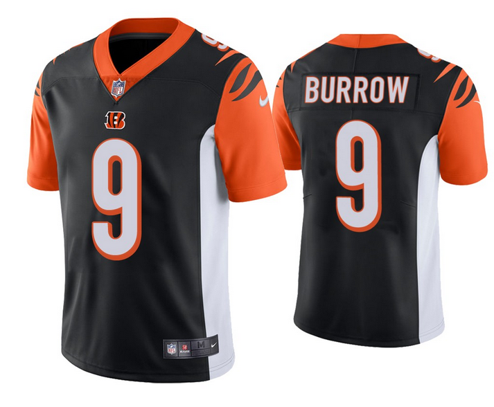 Men's Cincinnati Bengals #9 Joe Burrow 2020 Black Vapor Untouchable Limited Stitched NFL Jersey
