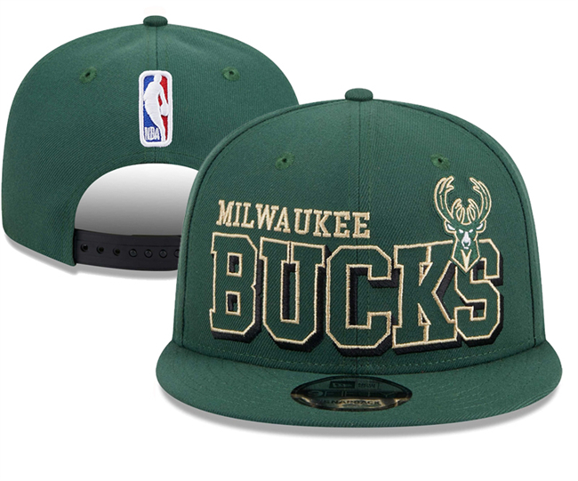 Milwaukee Bucks Stitched Snapback Hats 0036