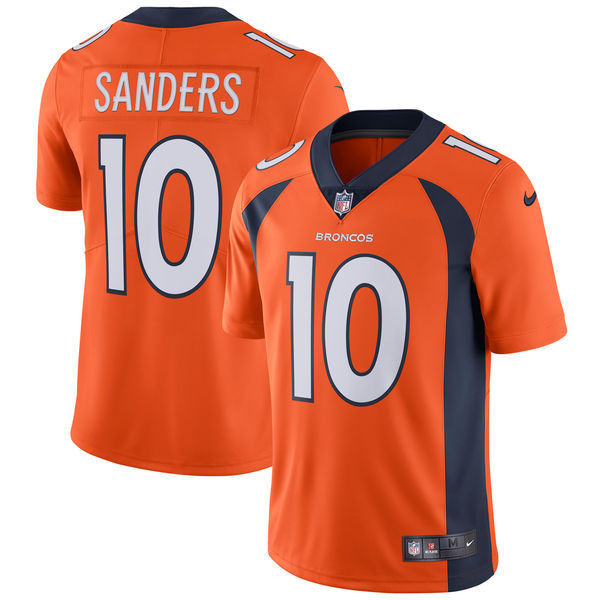 Men's Denver Broncos #10 Jerry Jeudy Orange 2020 Vapor Untouchable Stitched Jersey