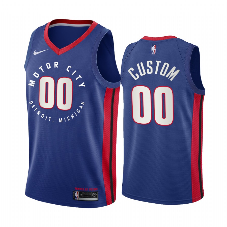 Men's Detroit Pistons Active Player Navy Motor City Edition 2020-21 Stitched NBA Jersey
