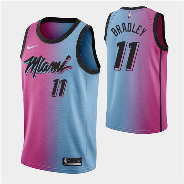 Men's Miami Heat #11 Avery Bradley 2021 Blue/Pink City Edition Vice Stitched NBA Jersey Men's Miami Heat #11 Avery Bradley 2021 Blue/Pink City Edition Vice Stitched NBA Jersey